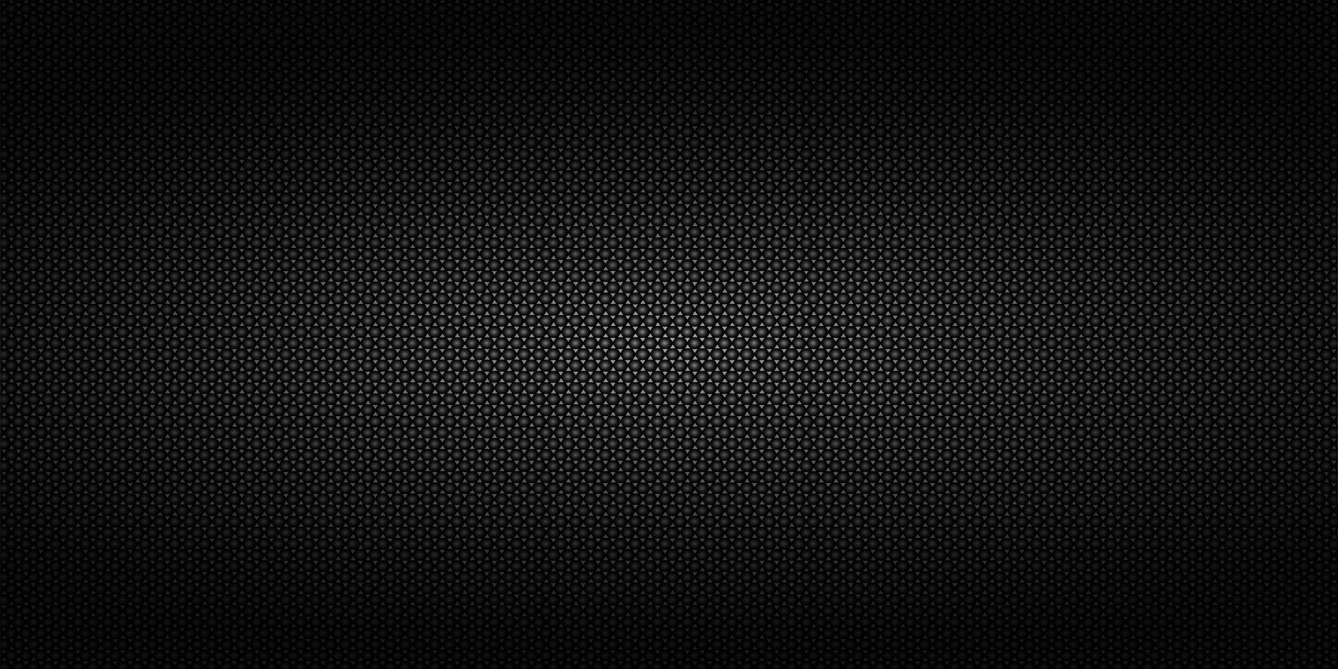 Round dot pattern on black background vector
