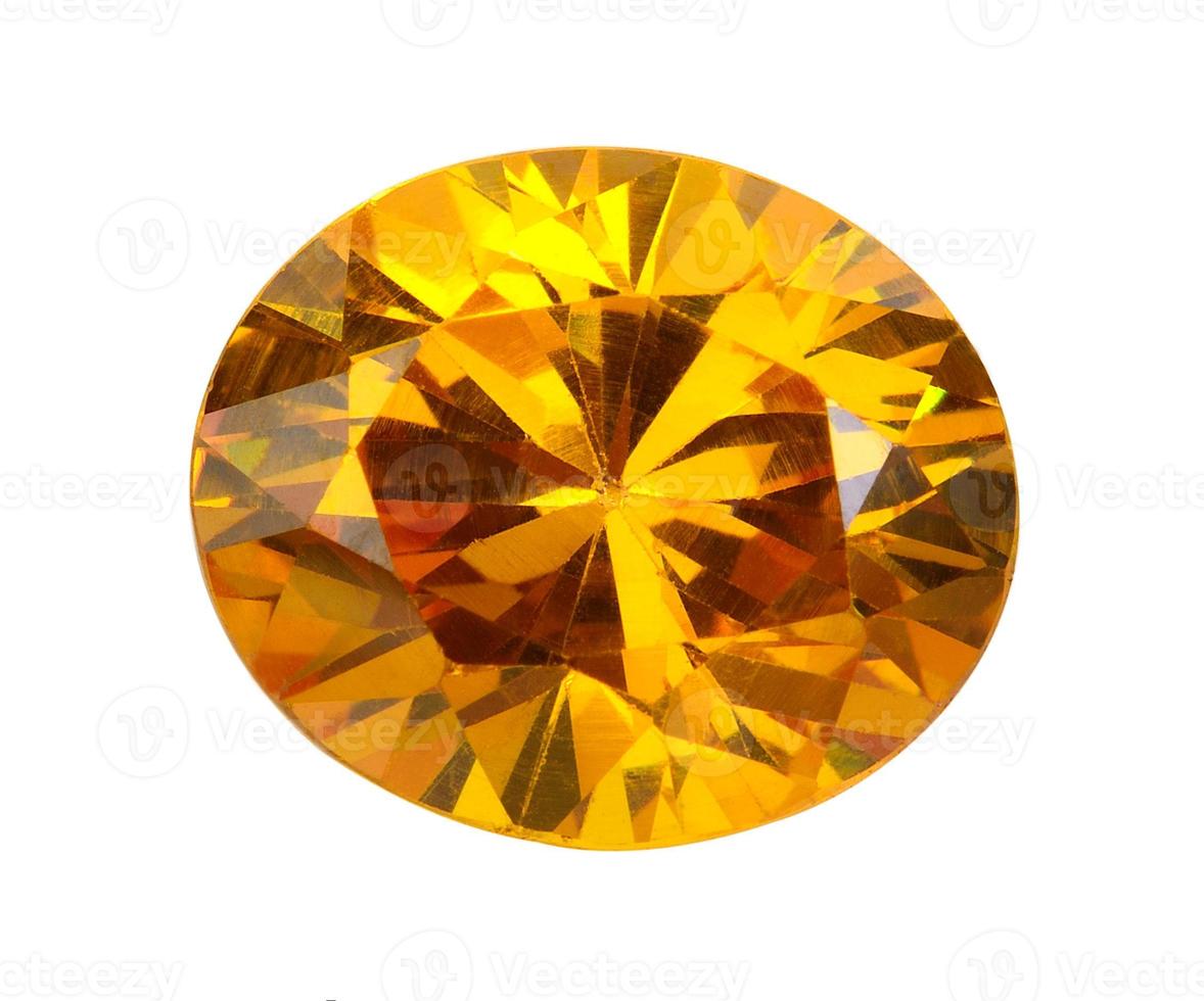 yellow gems on a white background photo