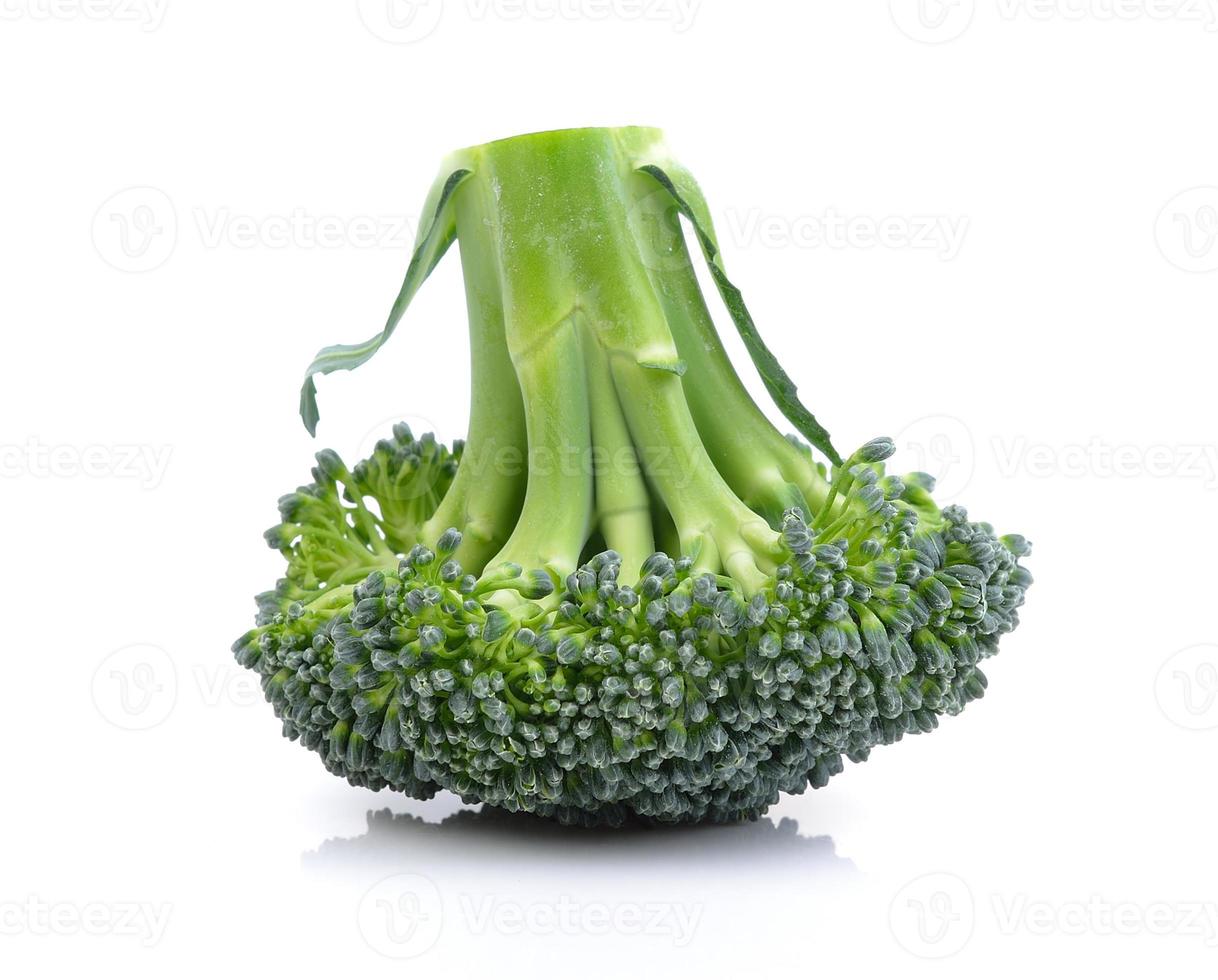 brócoli sobre fondo blanco foto