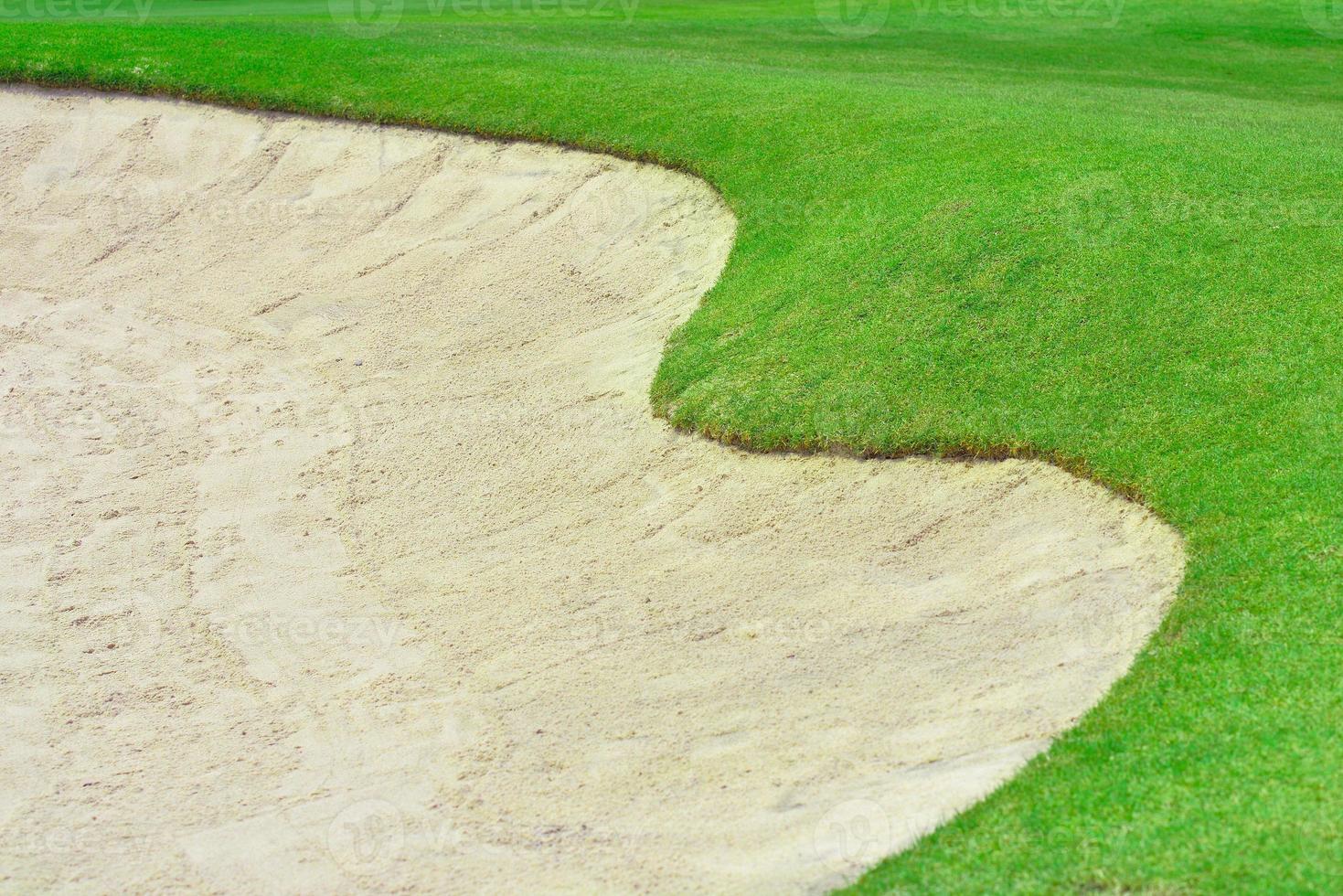 bunker and putting green photo