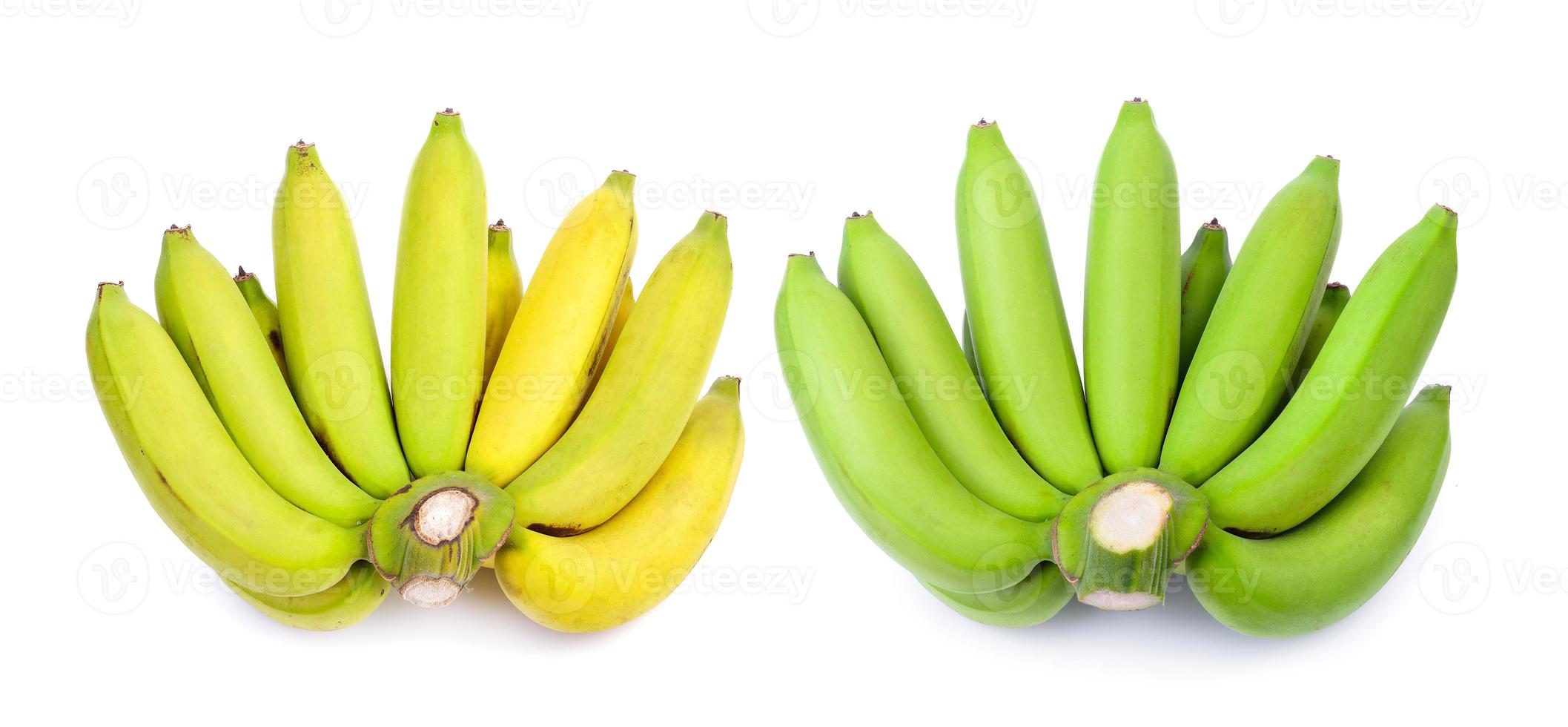 banana on white background photo