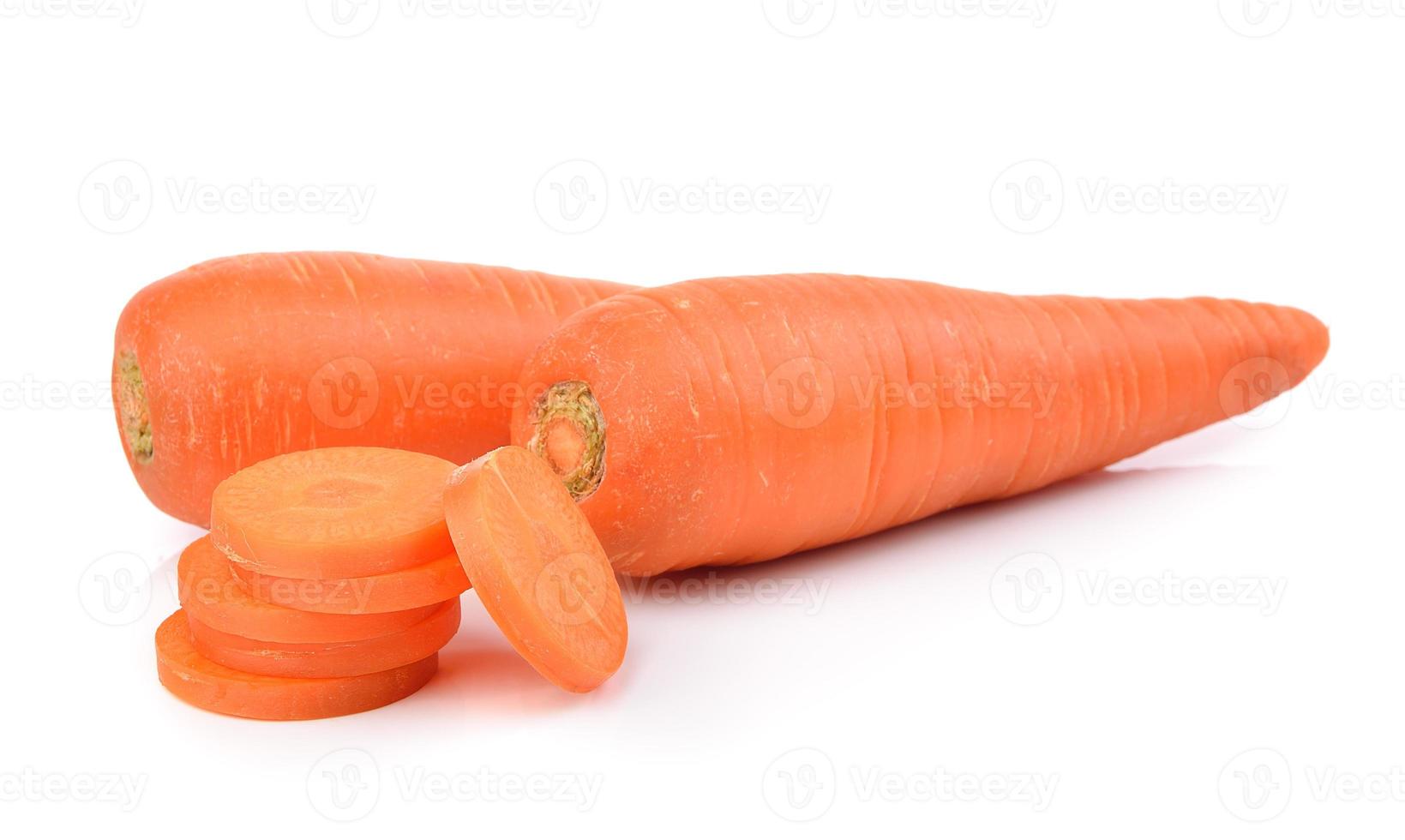 carrots isolated on a  white background photo