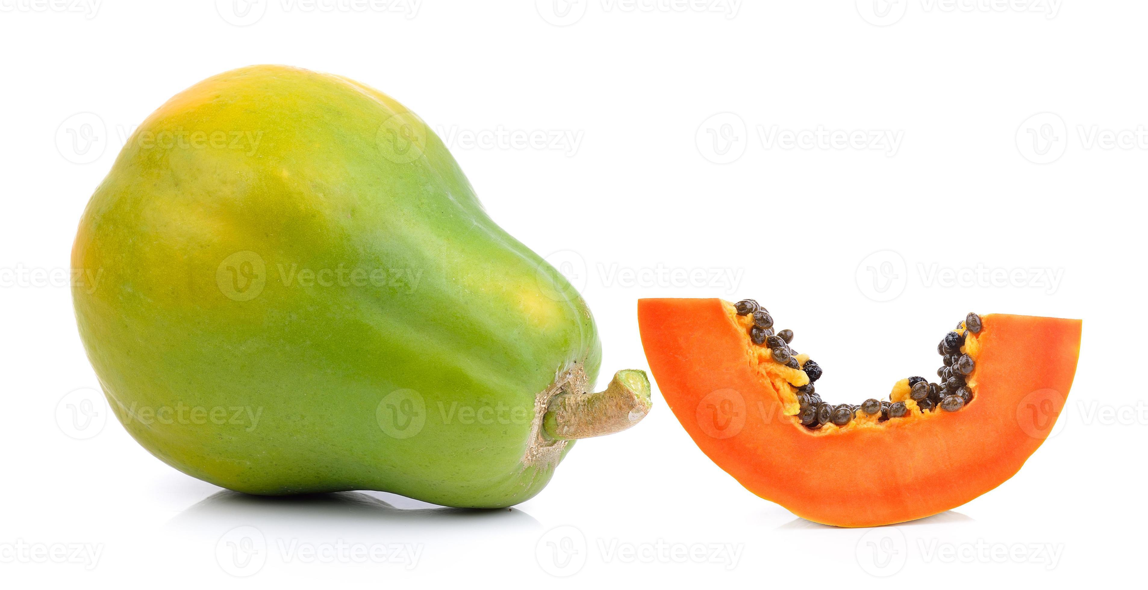 papaya on white background 4289383 Stock Photo at Vecteezy