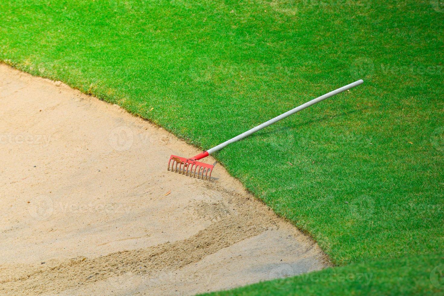 bunker and putting green photo