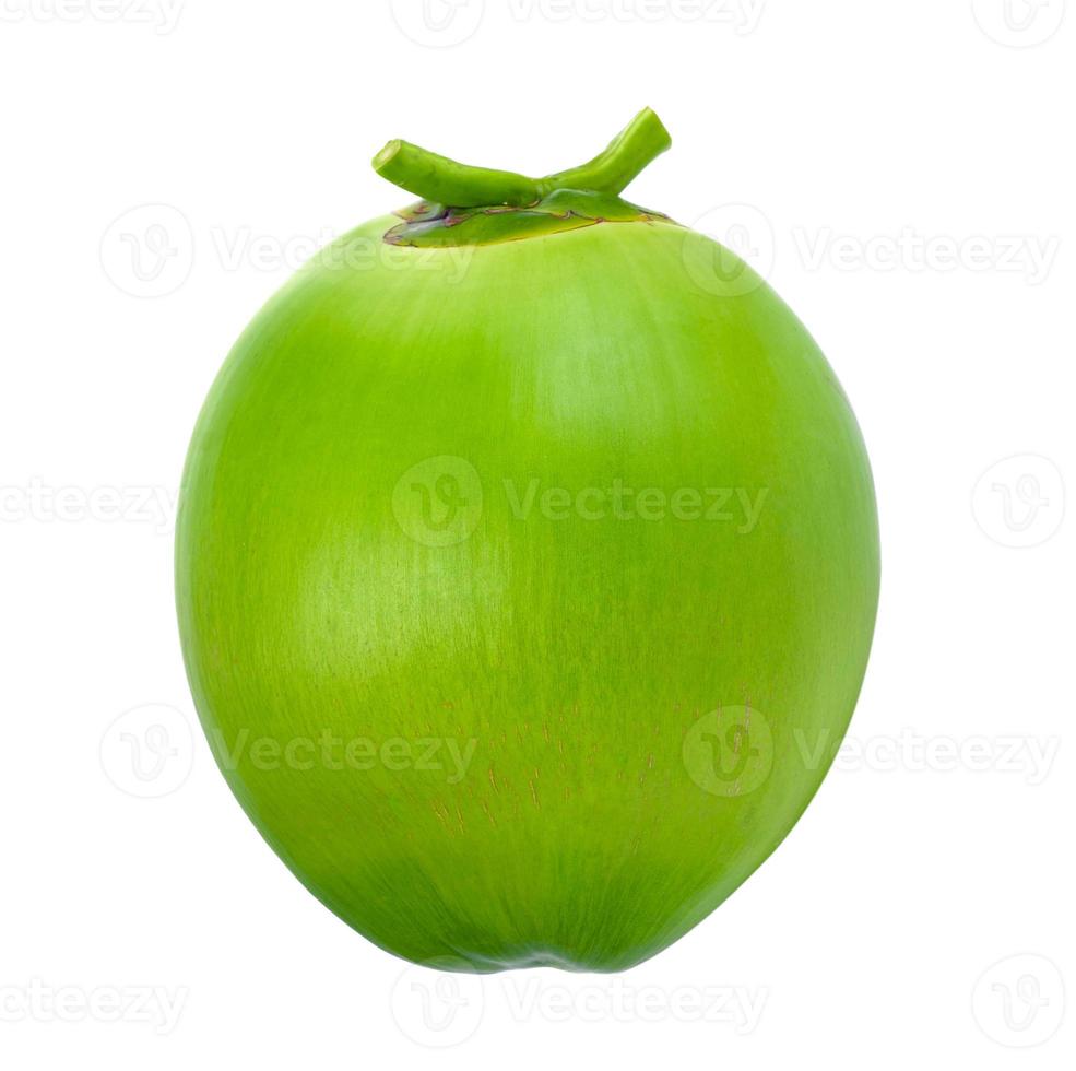 young coconut isolated on white background photo