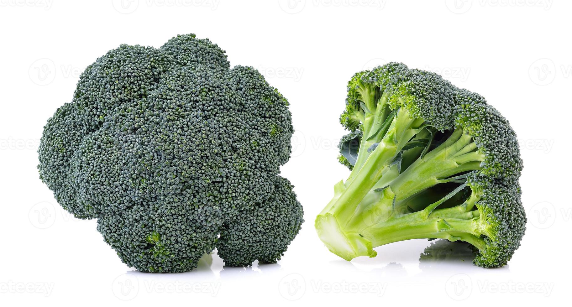 Broccoli on white background photo