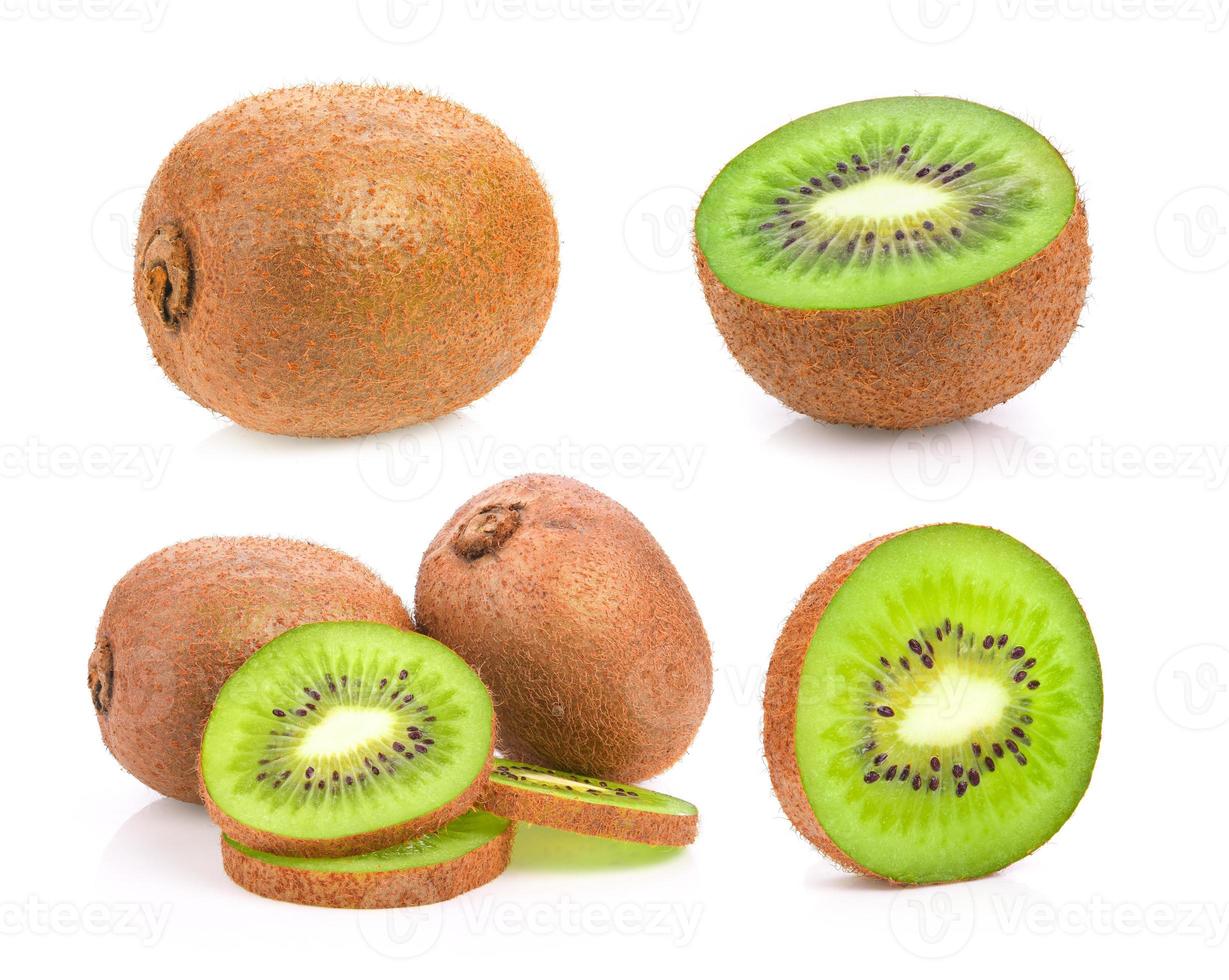 kiwi fruit on white background photo