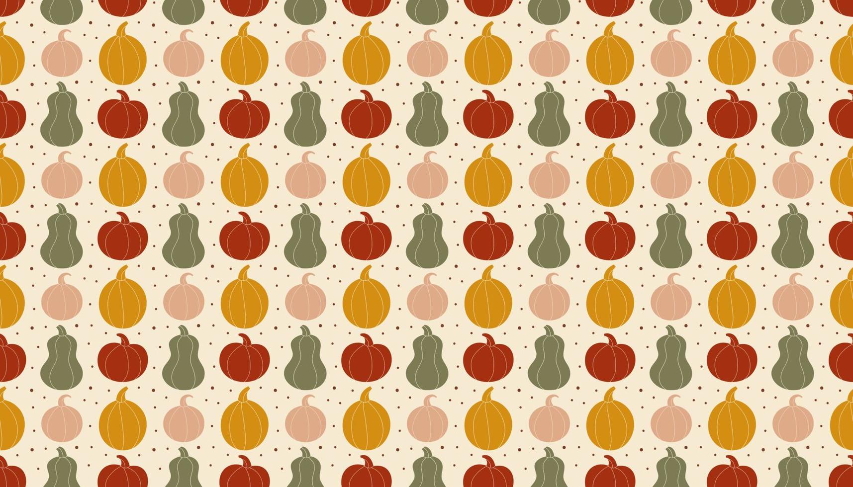 Pumpkin silhouette pattern background banner autumn holiday Thanksgiving Halloween decor vegan vegetarian food kitchen element groceries shop gardening farming vector