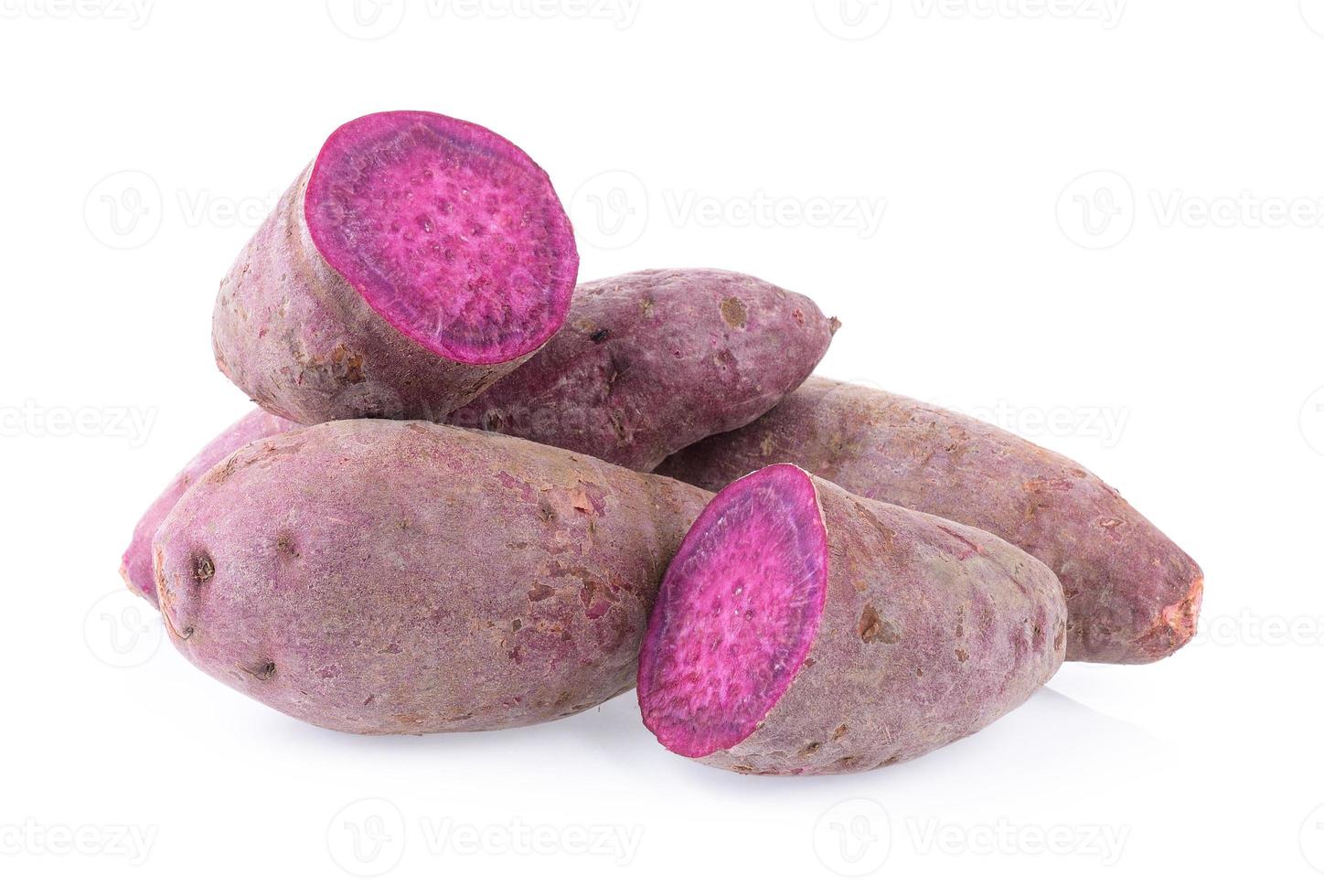 sweet potato on the white background photo