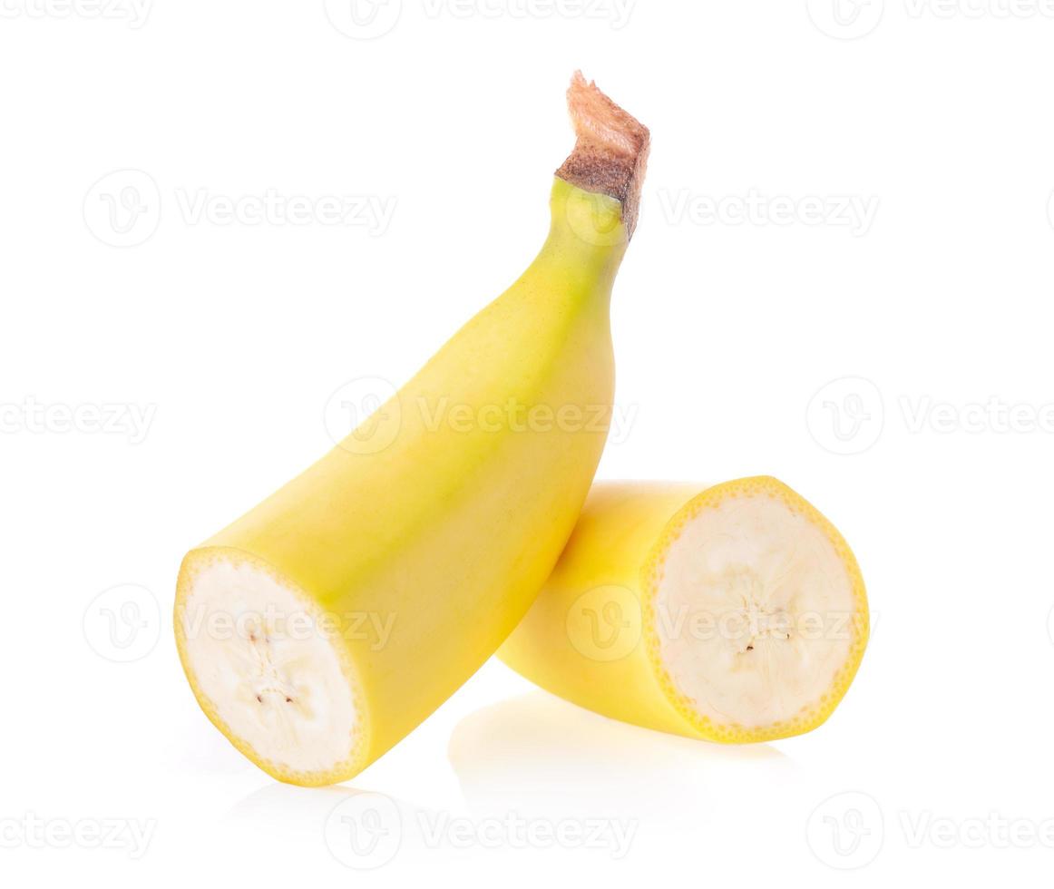 banana isolated on white background photo