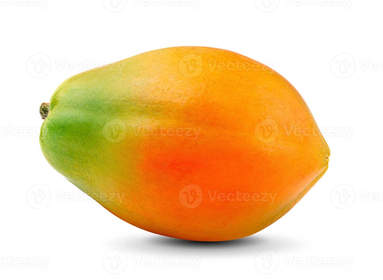 Papaya isolated on white background photo