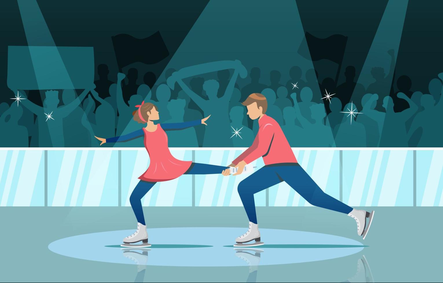 Ice Skating Tournament vector