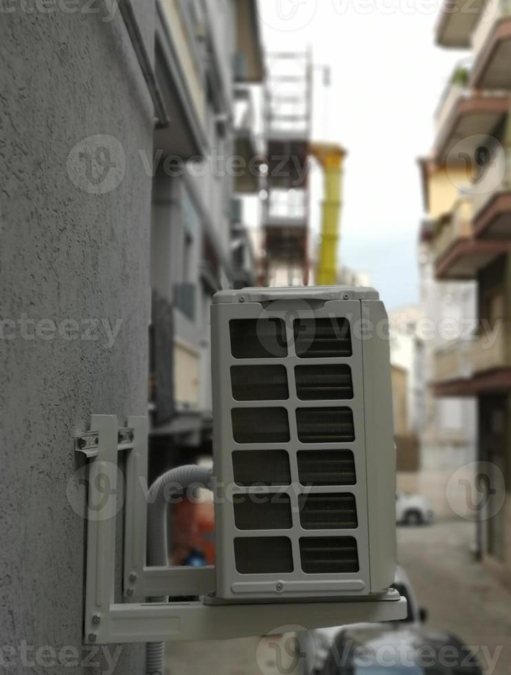 air conditioner hung externally photo