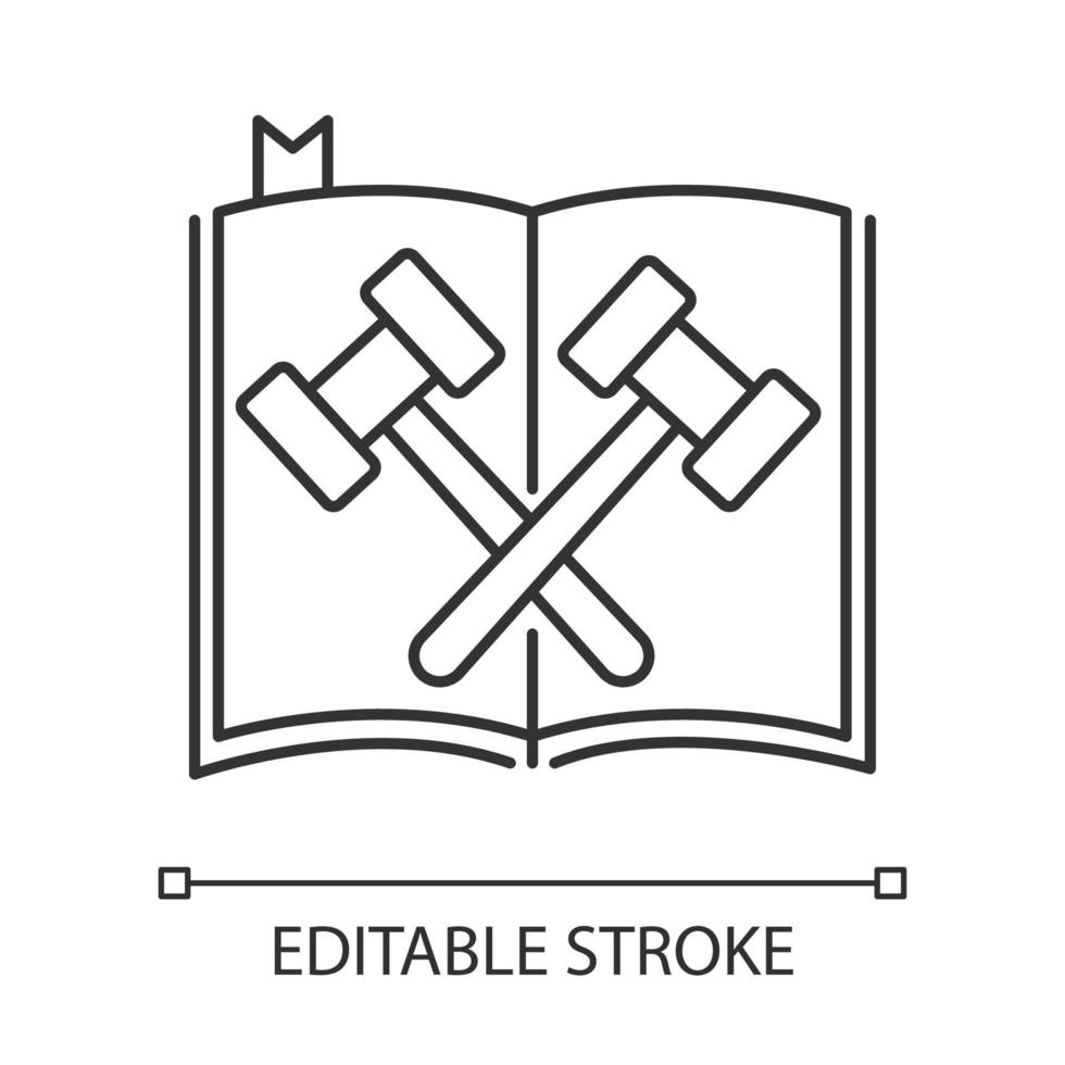 Hand Drawn Book Icon With Editable Stroke Stock Illustration