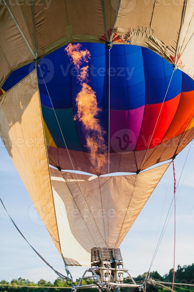 Colorful hot air balloon photo
