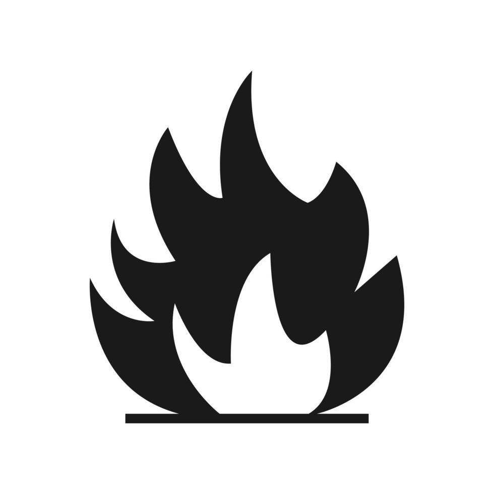 Fragile package. Fire sign vector. vector