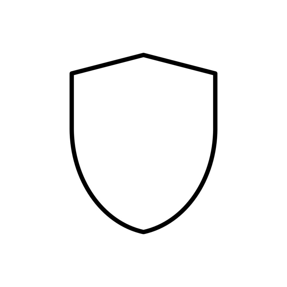 Protection icon. Universal interface sign. Shield sign and symbol. vector