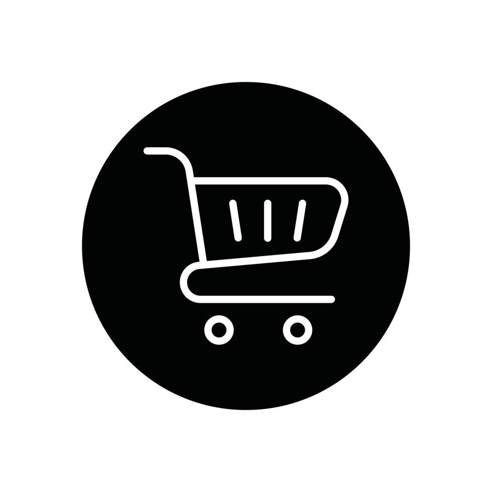 cart glyph icon vector