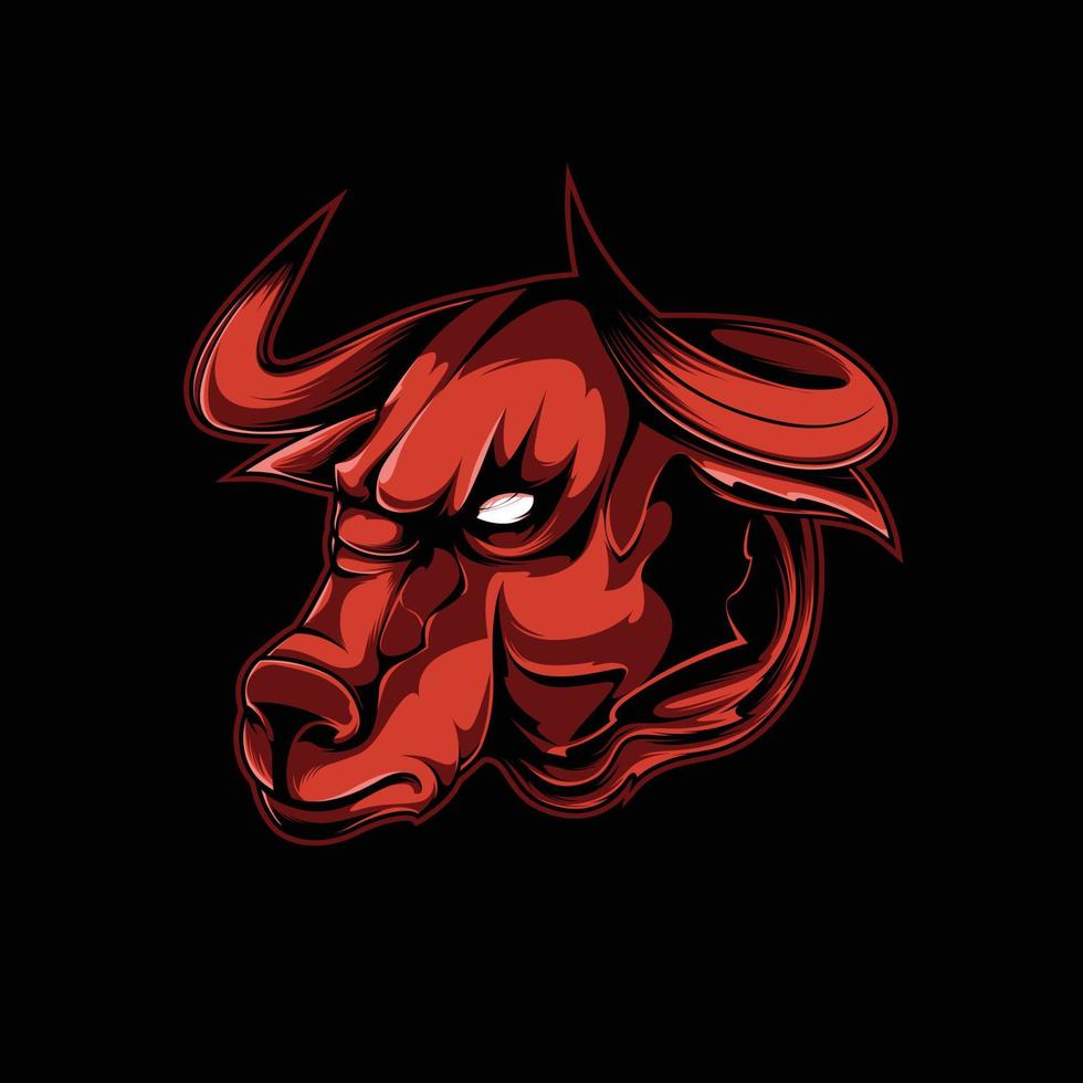 Bull Head Vector Artwork