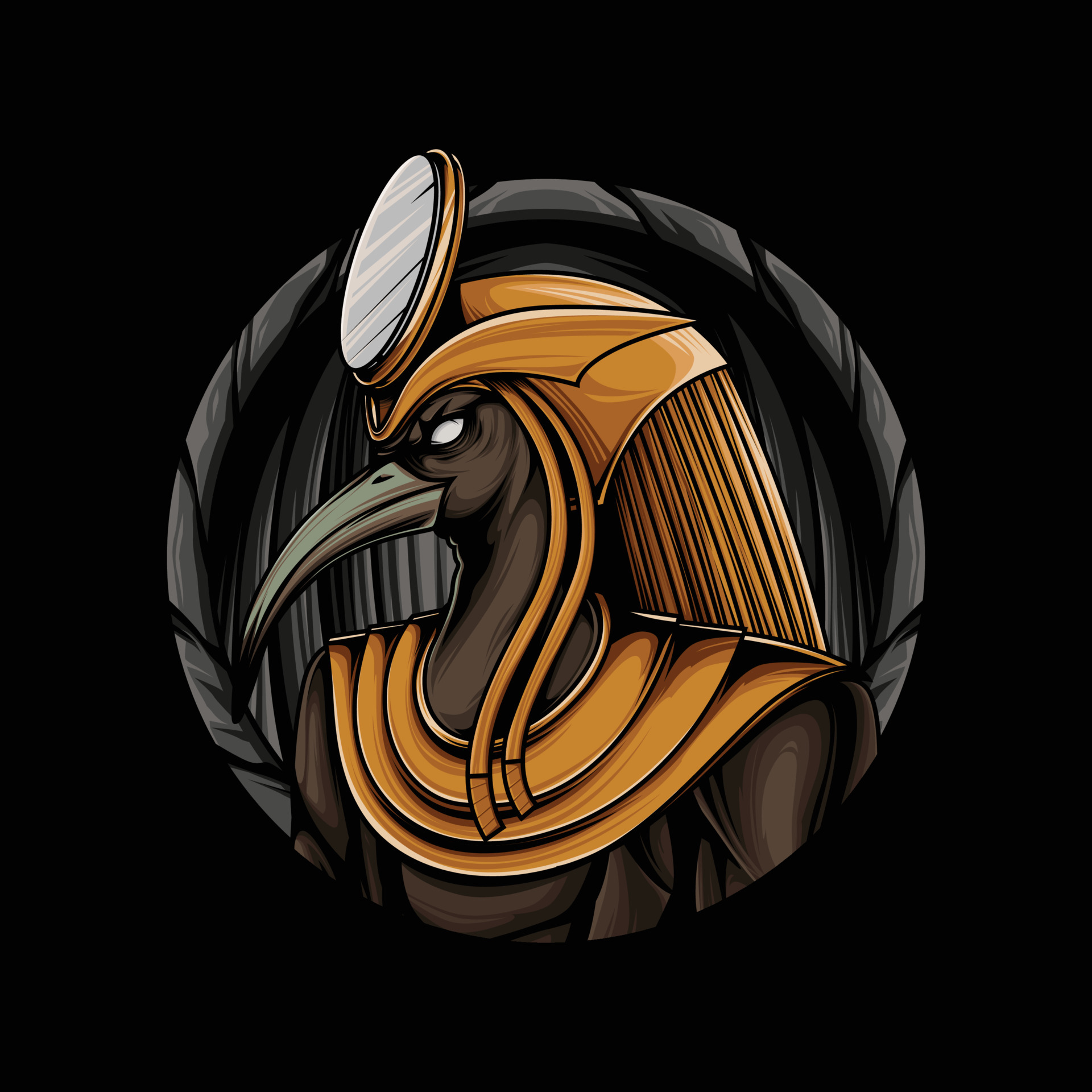 Thoth Egyptian Gods Vector Artwork 4292271 Vector Art at Vecteezy