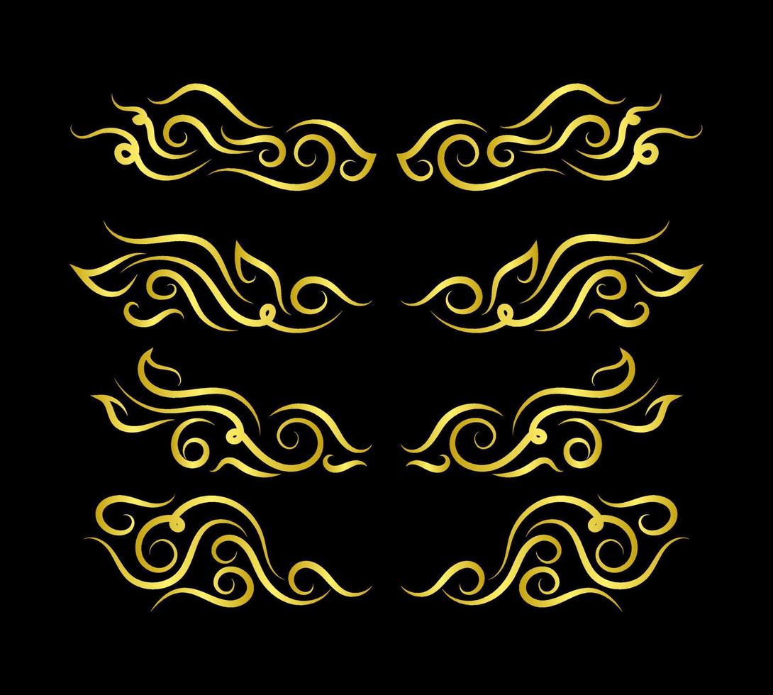 orders Elements Set Collection, floral Swirl ornament Vector