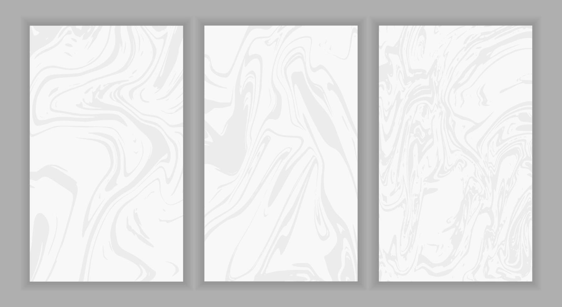 Set Abstract Liquid Marble Background vector