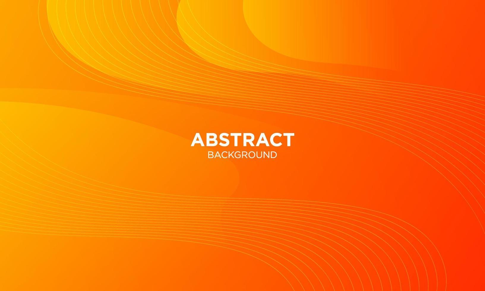 Abstract Orange Fluid Wave Background vector