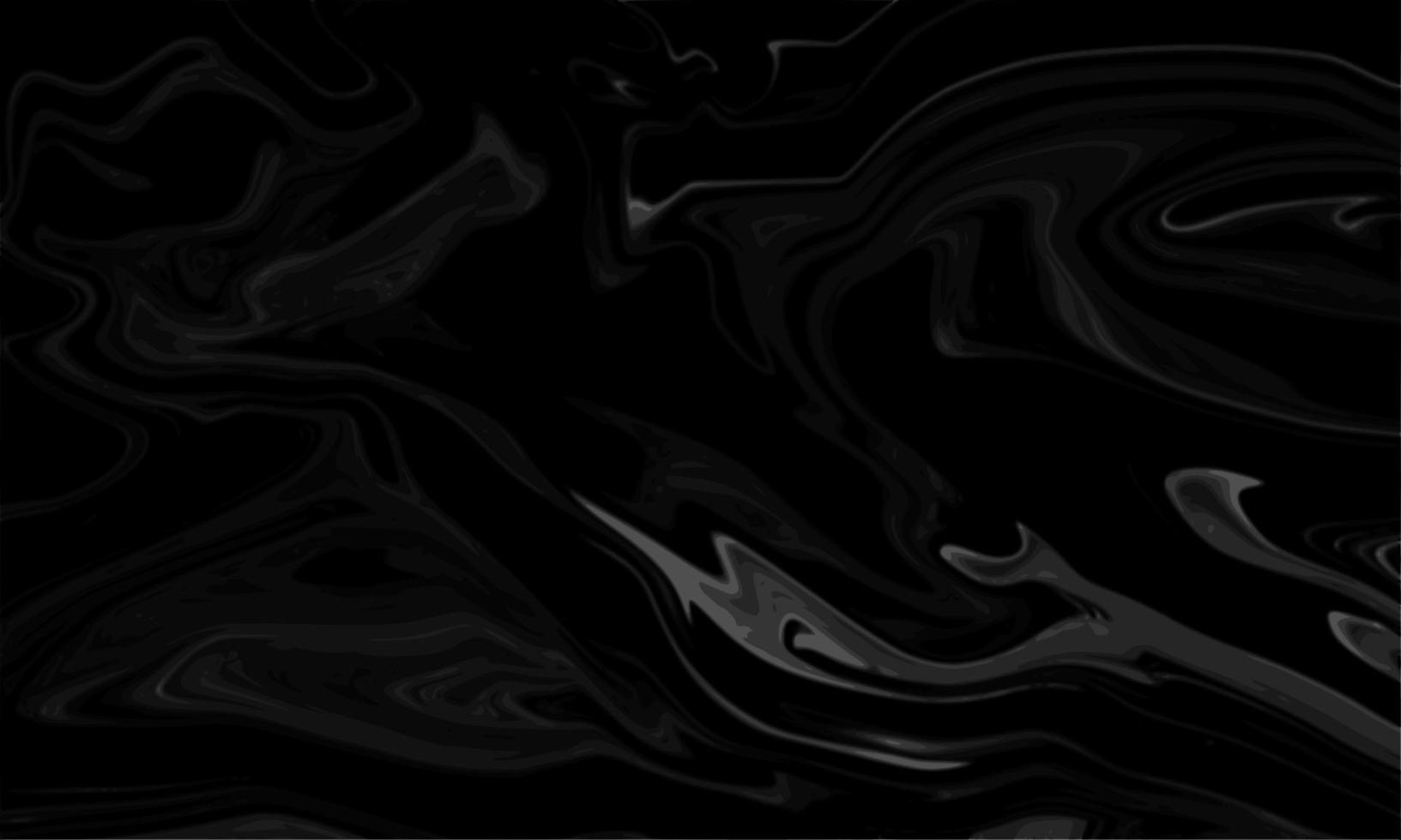 Abstract Black Liquid Marble Background vector