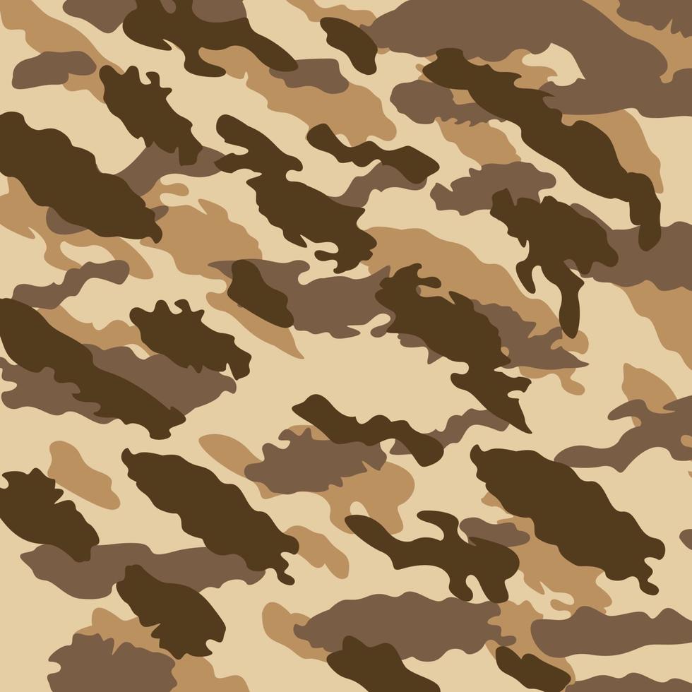 Desierto camuflaje marrón rayas abstractas de patrones sin fisuras ilustración vectorial militar vector