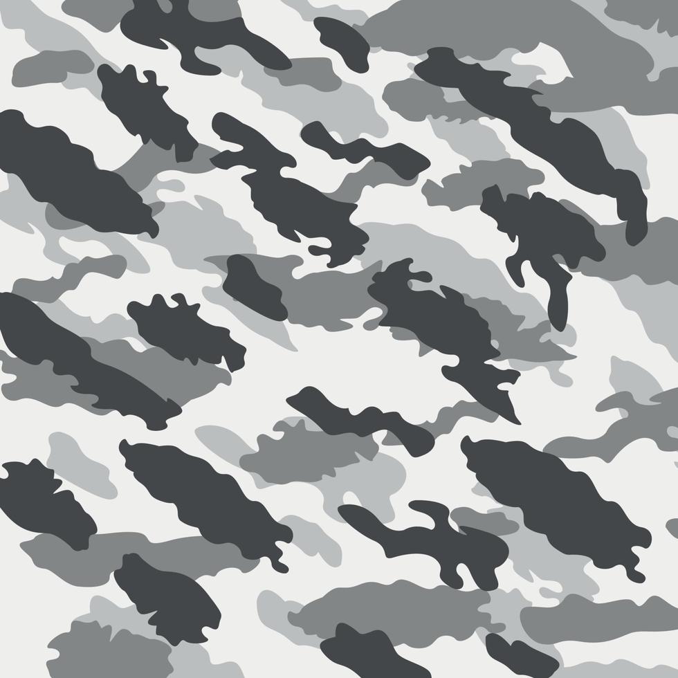 winter snow gray white camouflage abstract stripes seamless pattern military vector illustration