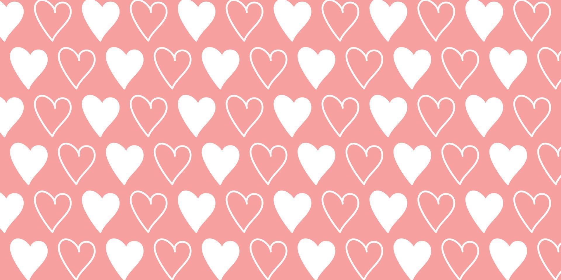 seamless pattern with cute pretty pink lovely heart wide background ready  for your design 4292565 Vector Art at Vecteezy