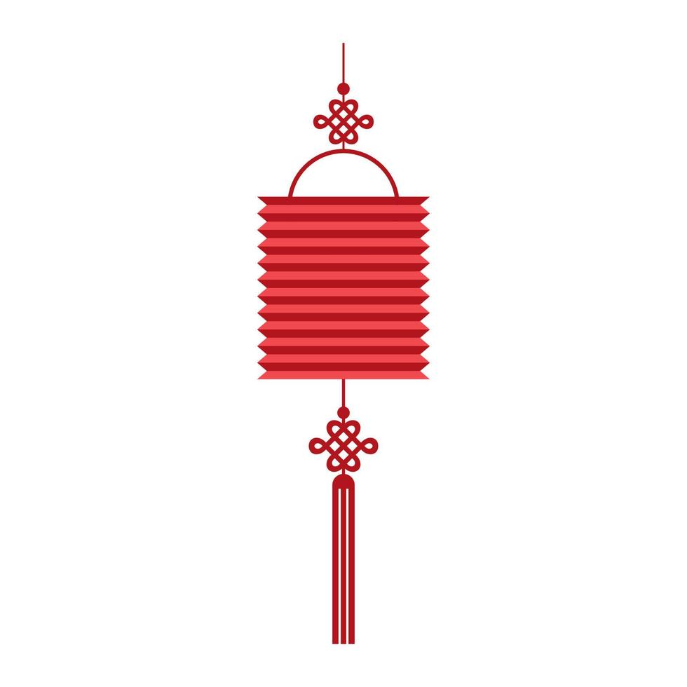Chinese New Year's red lantern vector