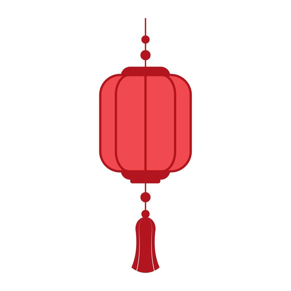 linterna roja de año nuevo chino vector