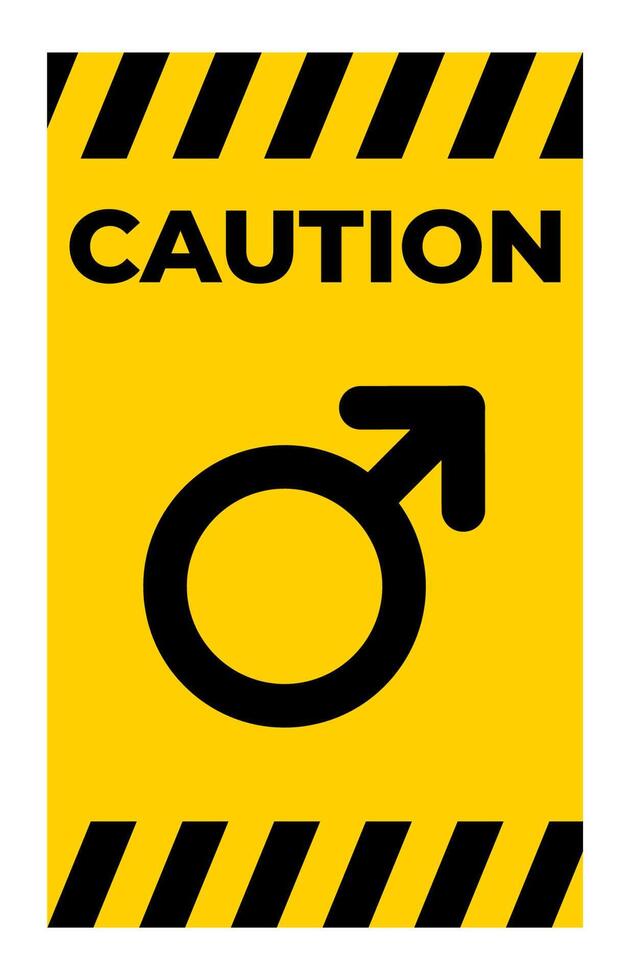 No Male Symbol Sign Isolate On White Background,Vector Illustration vector