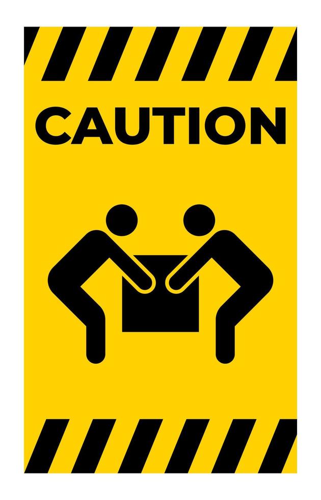 Symbol Two Person Lift Sign Isolate On White Background,Vector Illustration vector
