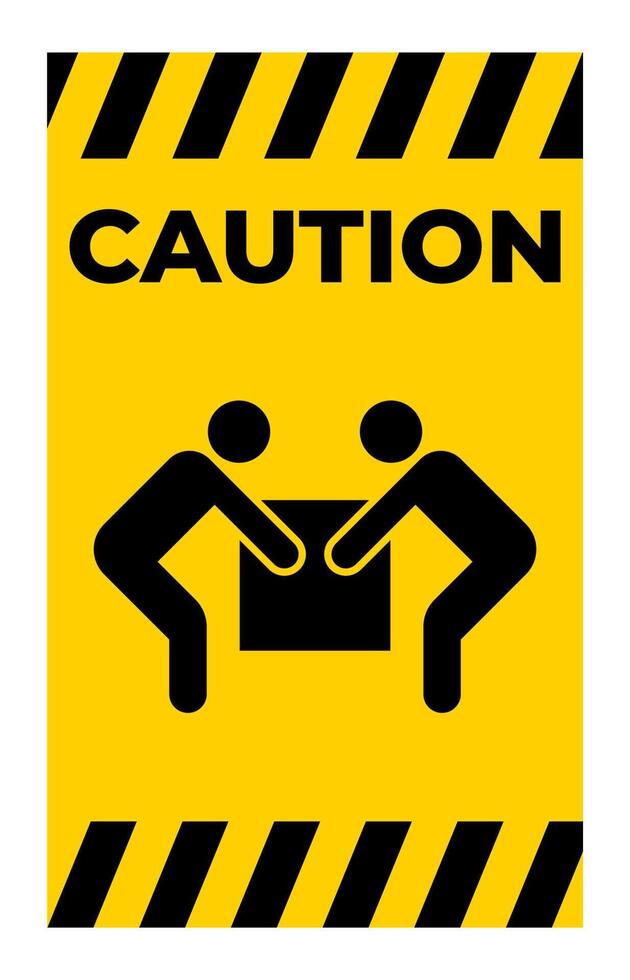 Symbol Two Person Lift Sign Isolate On White Background,Vector Illustration vector