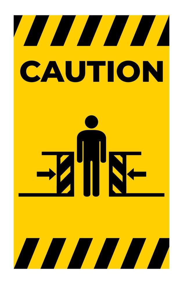 Body Crush Force From Two Sides Symbol Sign Isolate on White Background,Vector Illustration vector
