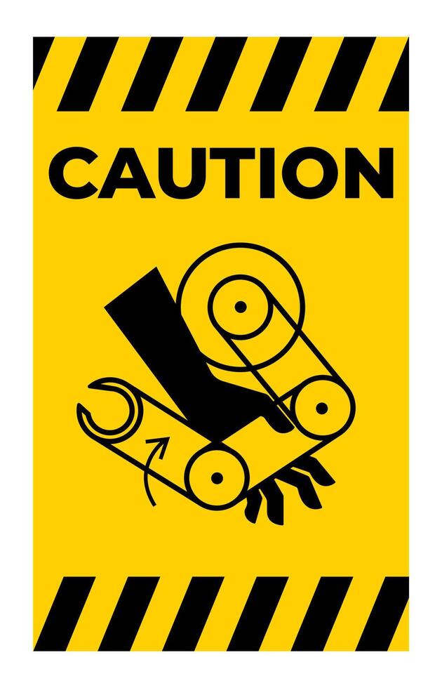 Hand Crush Robot Symbol Sign Isolate On White Background,Vector Illustration EPS.10 vector