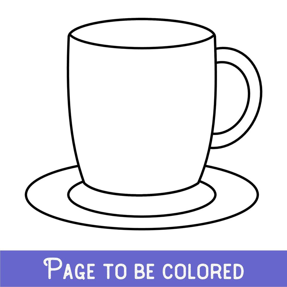 Funny Chair to be colored, the coloring book for preschool kids with easy educational gaming level, medium. vector