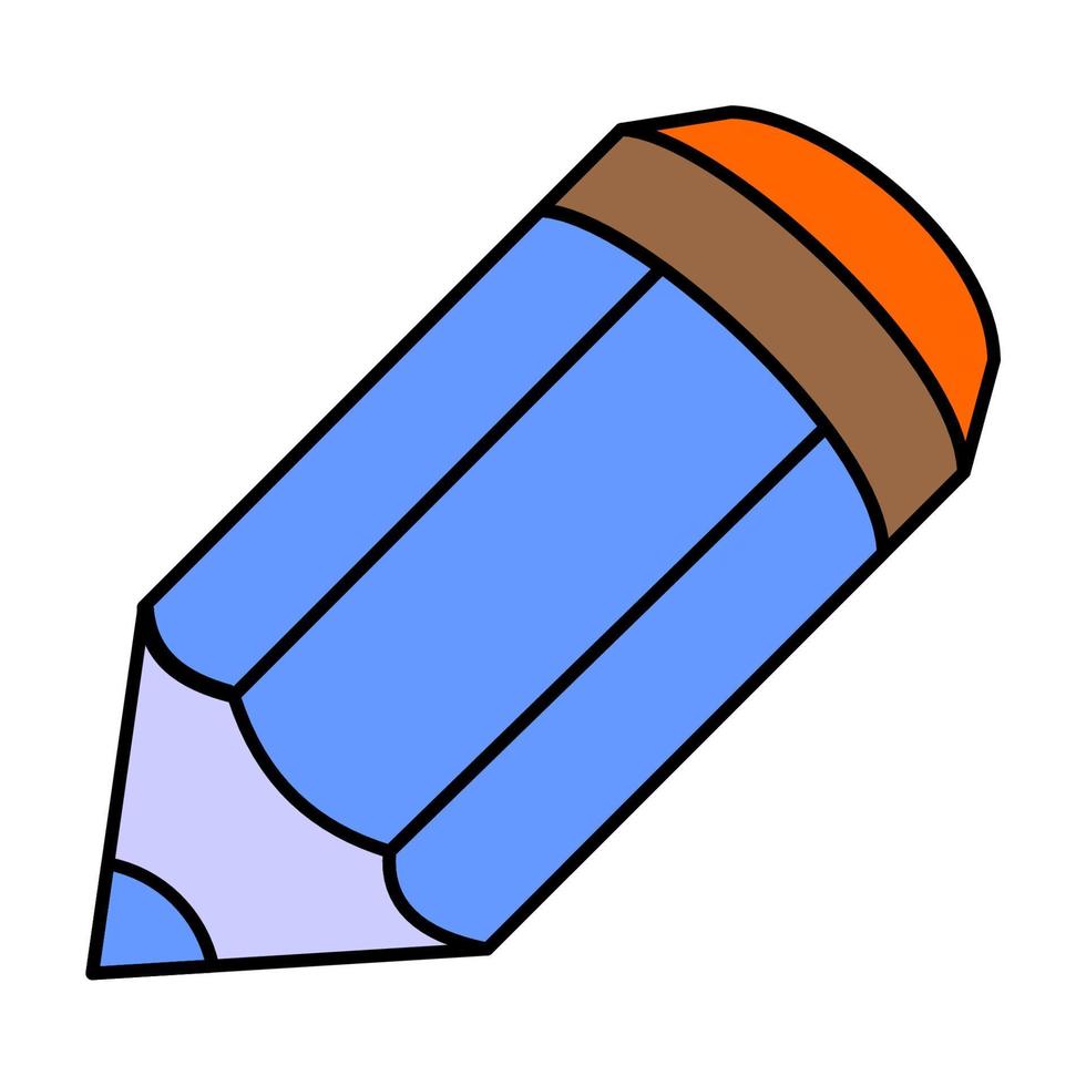 Cartoon Pencil.vector illustration vector