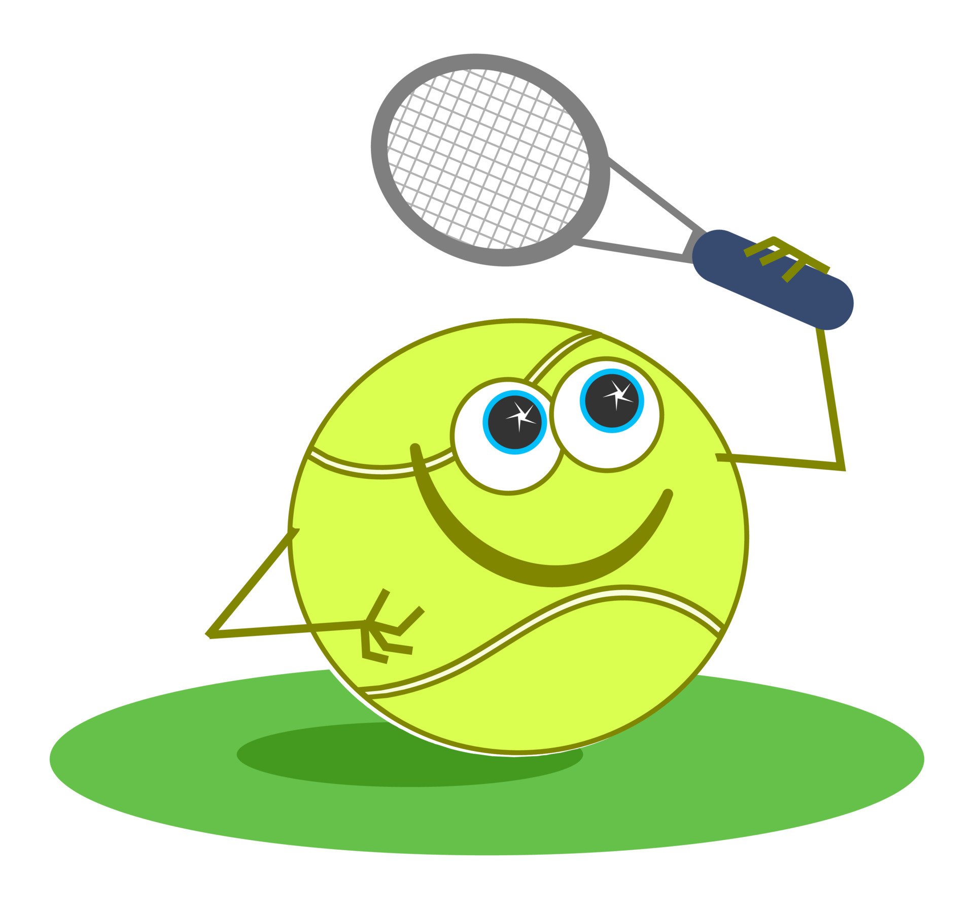 Funny Cartoon Ball Playing Tennis with a Racket 4293151 Vector Art at Vecteezy Funny Cartoon Ball Playing Tennis with a Racket 4293151 Vector Art at Vecteezy