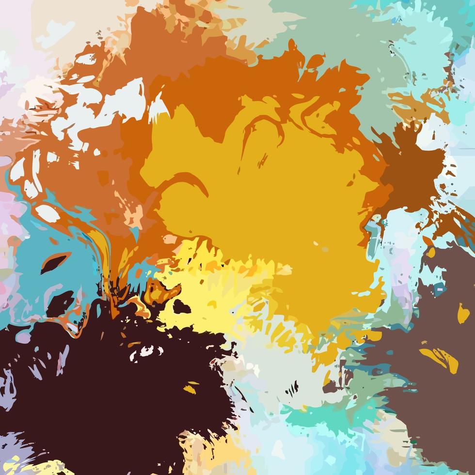 Splashed Pouring Paint Background Texture vector