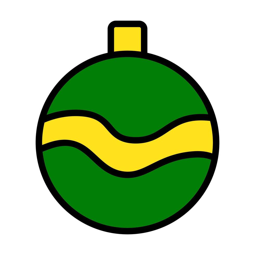 Diseño de icono de bombilla de Navidad con colorido. vector