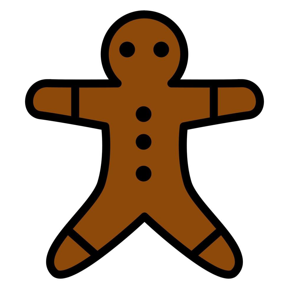 Gingerbread icon design with colorful colors. vector