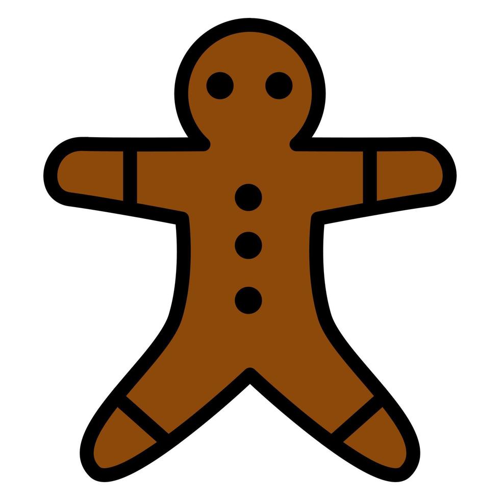 Gingerbread icon design with colorful colors. vector