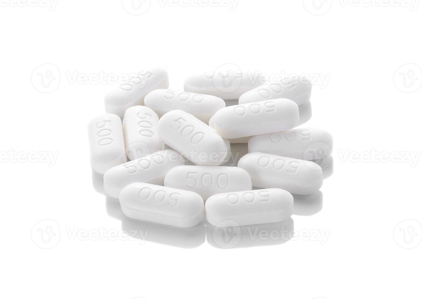 pill on white background photo