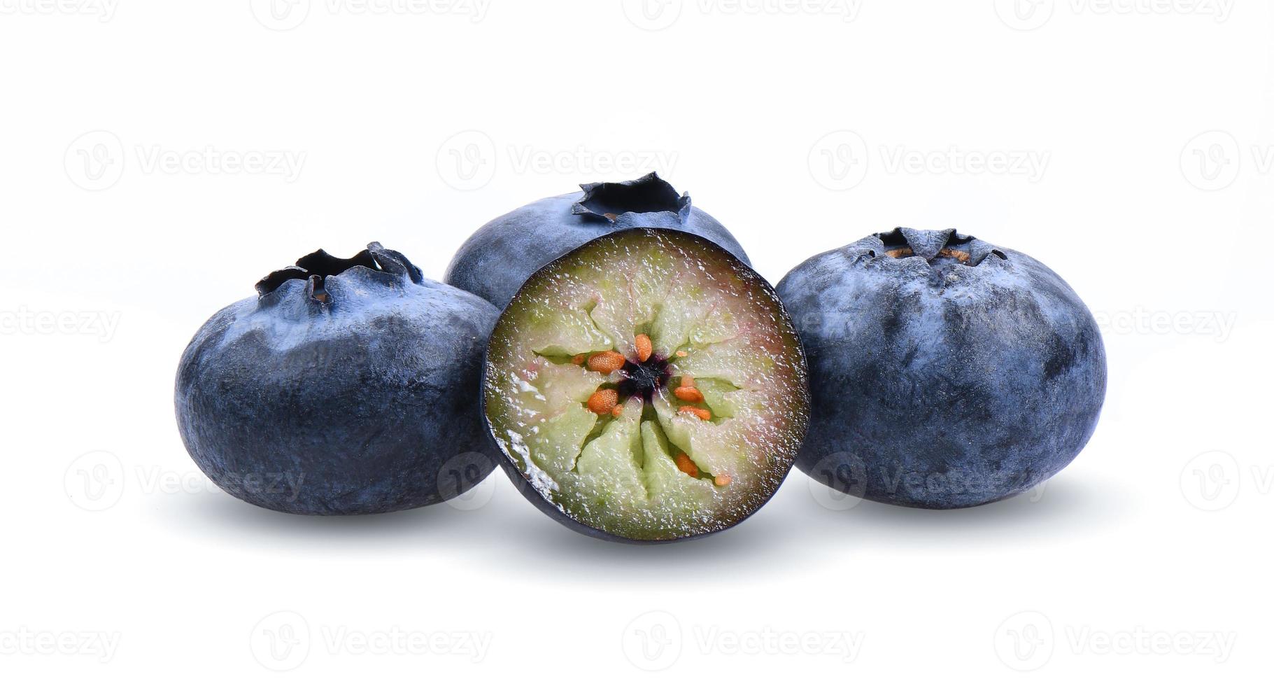 Blueberries isolated on white background photo