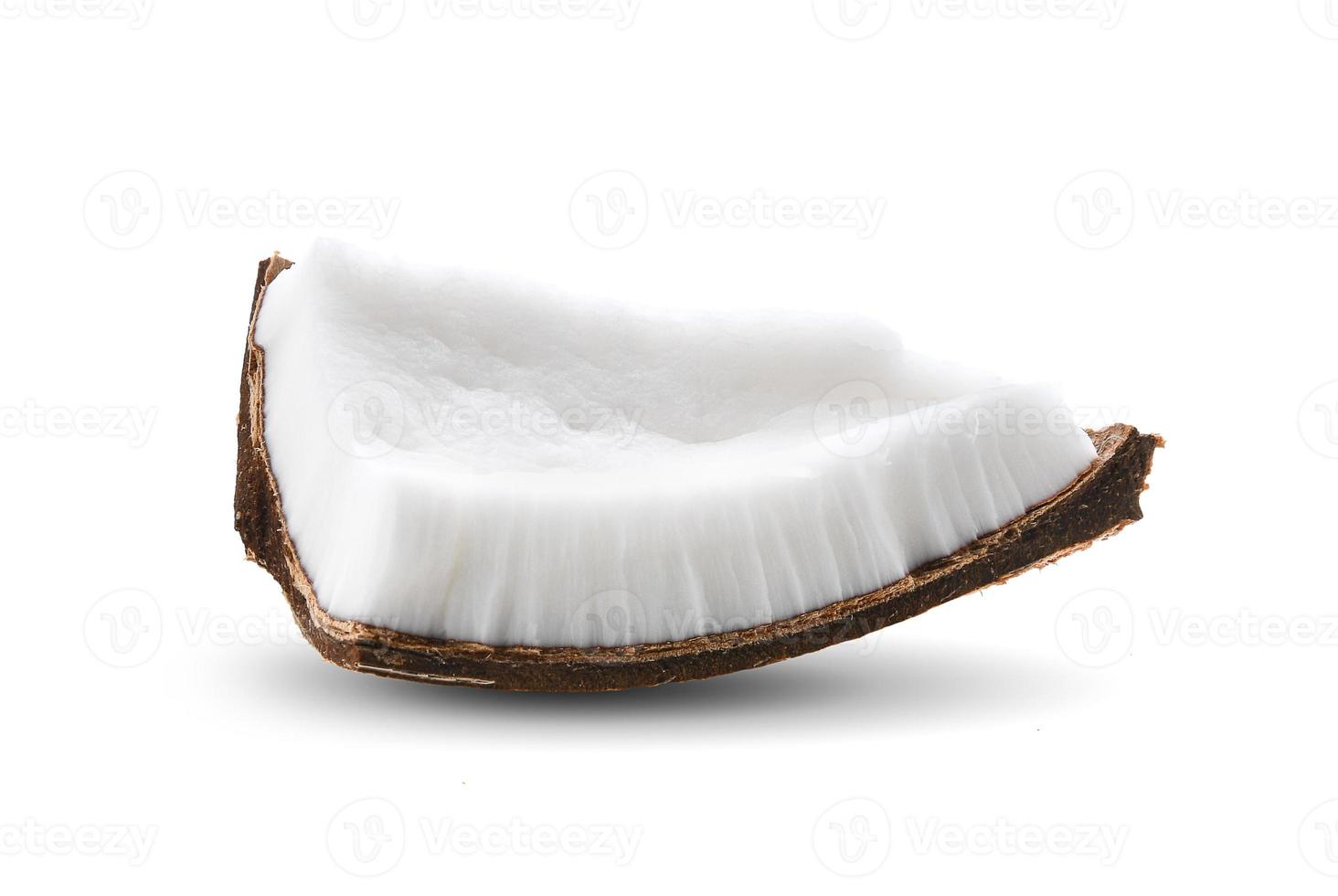trozos de coco aislado sobre un fondo blanco. 4294105 Foto de stock en