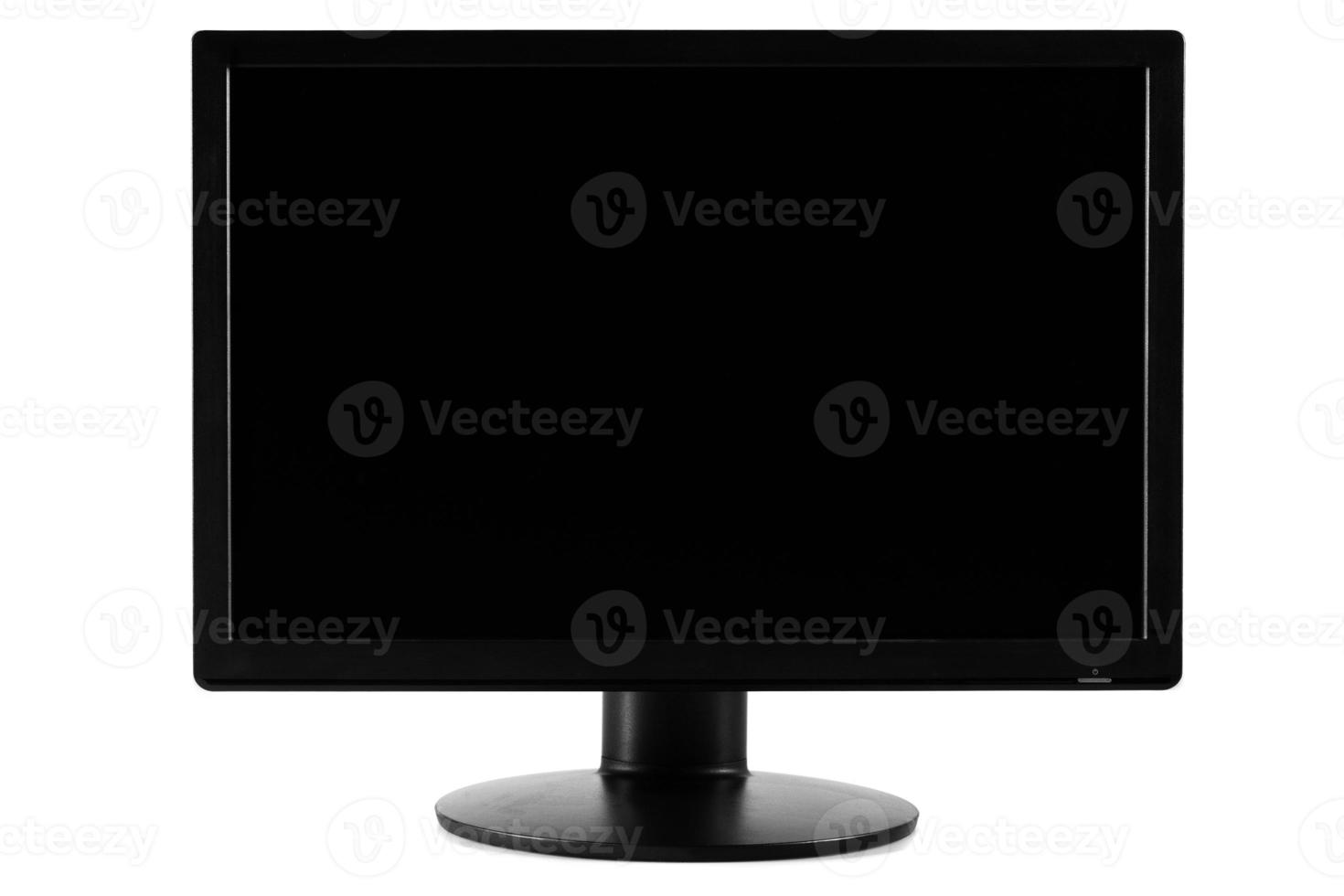 Black Screen of a Computer Screen Monitor photo