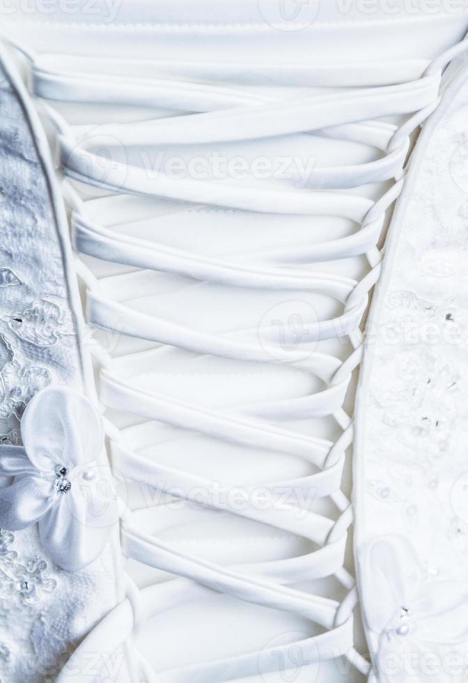 Back Laces of the Bride Wedding dress photo